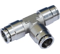 Фитинг цанговый металлический тройник 8 мм Pegas pneumatic 6302