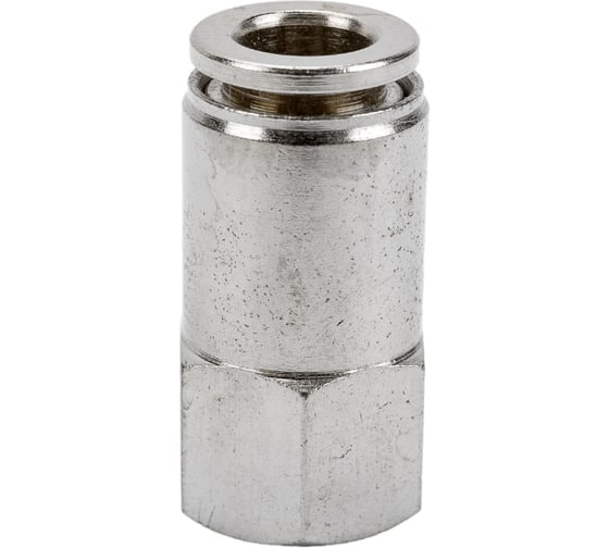 Фитинг металлический 6 мм - внутренняя резьба 1/4" Pegas pneumatic 6106 1