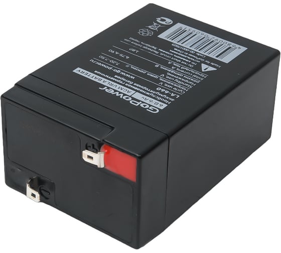Аккумулятор свинцово-кислотный LA-660 6V 6Ah GoPower 00-00017023