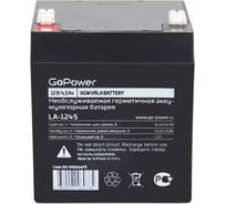Аккумулятор свинцово-кислотный LA-1245 12V 4.5Ah GoPower 00-00016675