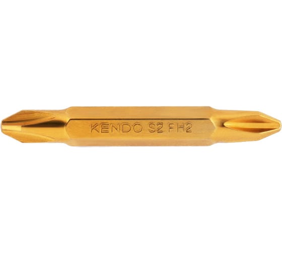 Набор двусторонних бит с титановым покрытием KENDO 10 шт 25404220