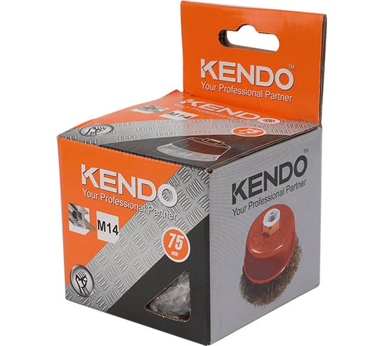 Щетка чашечная с гофрированной проволокой 75 мм, М14 KENDO 76002629