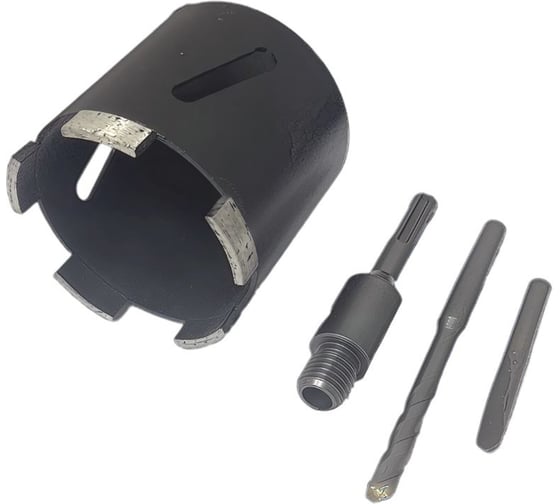 Сверло алмазное сегментное с переходником SDS+ по бетону 82х10 мм SKYWER SK-САСС82 1