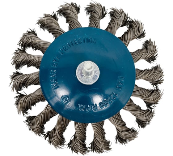 Кордщетка дисковая с хвостовиком 100 мм для дрели Forsage F-BCK104(51492)