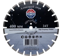 Диск алмазный TORGWIN отрезной сегментный по асфальту и железобетон Серия TG 400х25.4/10х3.6мм. Professional Industrial T394396
