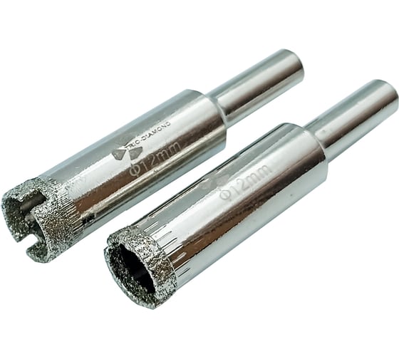 Коронка алмазная по керамике и кафелю 12 мм, 2 шт TRIO-DIAMOND 400012