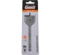 Сверло перьевое по дереву 40x152 мм GEPARD GP0415-40