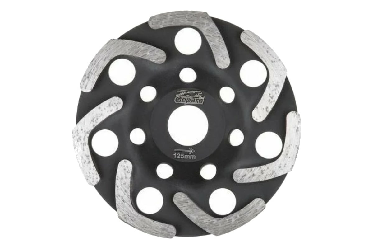 Чашка алмазная шлифовальная бумеранг 125x22.2 мм GEPARD GP0807-125 ...