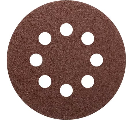 Круги абразивные шлифовальные перфорированные на ворсовой основе под липучку Profi 5 шт, 125 мм, Р180 CUTOP 85-623