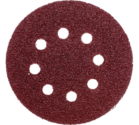 Круги абразивные шлифовальные перфорированные на ворсовой основе под липучку Profi 5 шт, 125 мм, Р24 CUTOP 85-615
