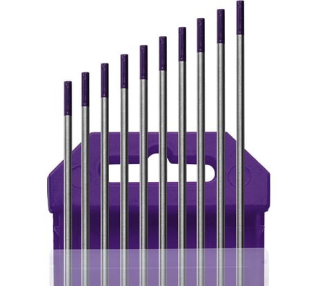 Электроды вольфрамовые фиолетовые WE-3-175 10 шт, 2.4 мм, AC/DC Кедр 8017920