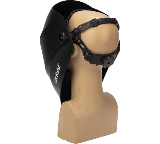Маска сварщика с черным минеральным стеклом DIN 9 KRANZ KR-16-0798
