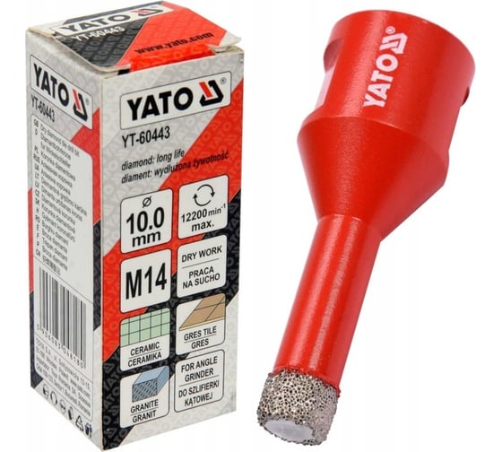 Алмазная коронка 10 мм YATO YT-60443