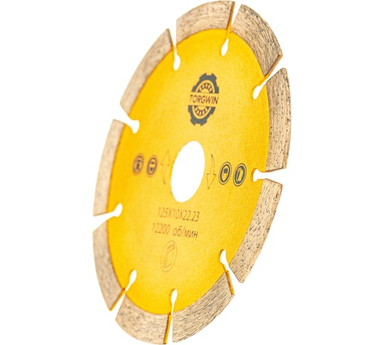Алмазный диск сегментированный HOT PRESS 125х10х22.23 мм TORGWIN T656540