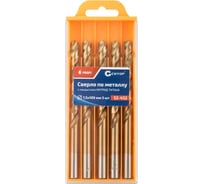 Сверло по металлу с титановым покрытием Profi 7.5x109 мм, 5 шт CUTOP 52-452