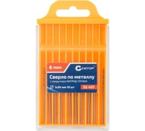 Сверло по металлу с титановым покрытием Profi 1x34 мм, 10 шт CUTOP 52-421