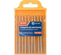 Сверло по металлу с титановым покрытием Profi 3.2x65 мм, 10 шт CUTOP 52-434