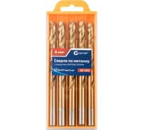 Сверло по металлу с титановым покрытием Profi 8x117 мм, 5 шт CUTOP 52-453