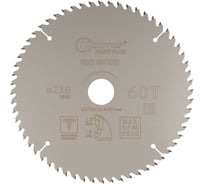 Диск пильный с тефлоновым покрытием по дереву Profi plus 230x1.6/2.4x32/30/25.4/20 мм, 60Т CUTOP 75-23060Т