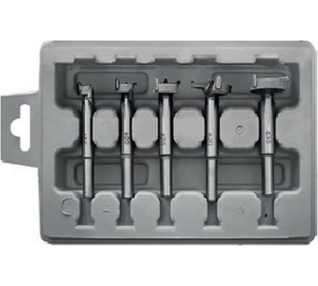 Сверла Форстнера (фрезы) 5 шт.: 15,20,25,30,35 мм, с карбидными вставками FIT 36536