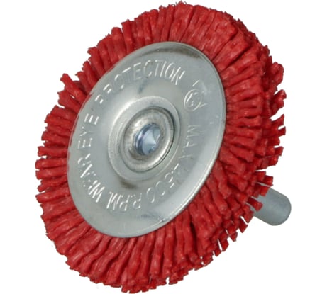 Щетка нейлоновая 75 мм, с хвостовиком FASTER TOOLS 3834