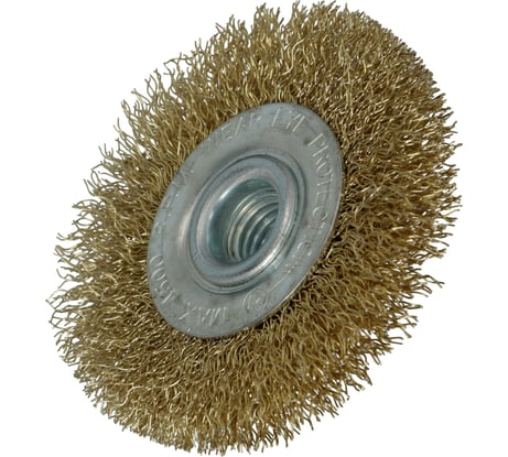 Щетка дисковая латунная 150 мм, M14 FASTER TOOLS 3519