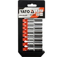 Набор головок торцевых высоких YATO 1/4", 8пр YT-14431 371414431 092 1