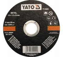Круг отрезной по металлу 115x1.2x22 мм YATO YT-5920