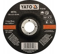 Круг отрезной по металлу 125x2.5x22 мм YATO YT-6116