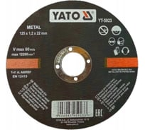 Круг отрезной по металлу 125x1.2x22 мм YATO YT-5923