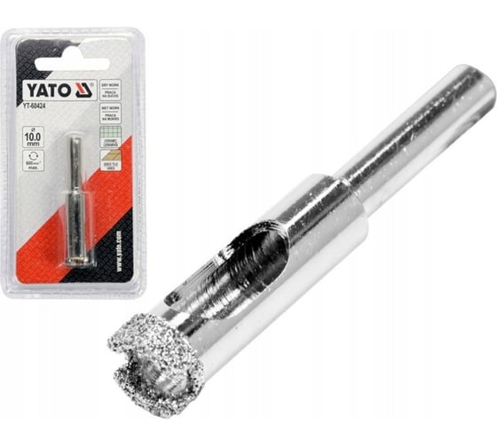 Сверло алмазное по керамограниту 10 мм YATO YT-60424