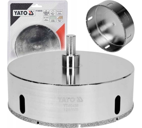 Сверло алмазное по керамограниту 125 мм YATO YT-60436