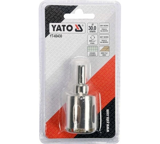 Сверло алмазное по керамограниту 30 мм YATO YT-60430