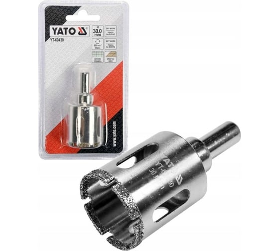 Сверло алмазное по керамограниту 30 мм YATO YT-60430
