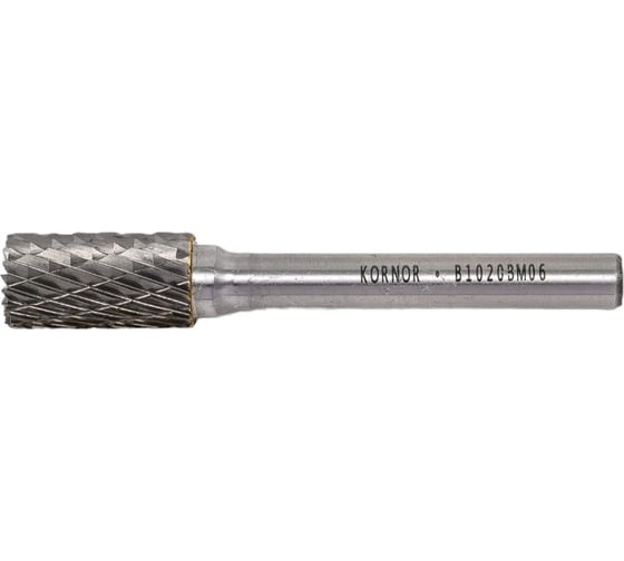 Борфреза цилиндрическая с торцом B1020BM06 KORNOR 322102006
