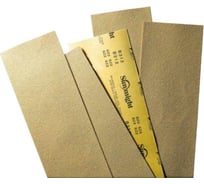 Полоска шлифовальная золотистая на липучке GOLD B312T 5 шт, 70x125 мм, Р120, без отверстий SUNMIGHT 64608R