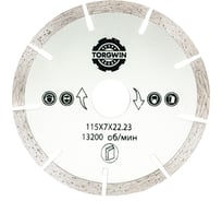 Диск алмазный сегментный 115х22.2 мм TORGWIN 106AG-11522CE_TW