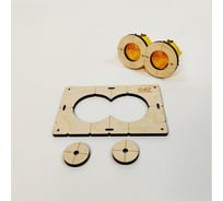 Шаблон для сверления подрозетников на 2 отверстия, 82 мм, толщина 8 мм, расстояние 71 мм РОТОР 2Shablon-v3-82