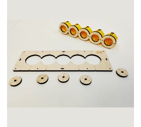 Шаблон для сверления подрозетников на 5 отверстий, 72 мм, толщина 8 мм, расстояние 71 мм РОТОР 5Shablon-v3-72