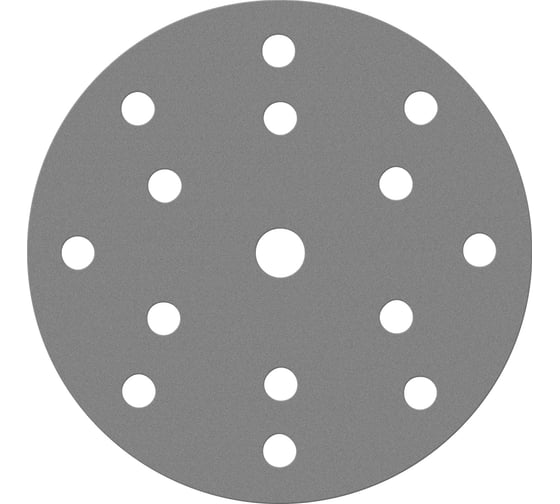 Диск шлифовальный на пленочной основе 235 Grey Zirconia Р60, 50 шт, 150 мм, 15 отверстий SANDWOX 235.150.060.15