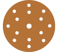 Диск шлифовальный на бумажной основе 518 Orange Ceramic 50 шт, 150 мм, Р220, 15 отверстий SANDWOX 518.150.220.15