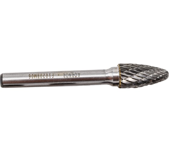 Борфреза гиперболическая F1020BM06 со сферическим торцом KORNOR 362102006
