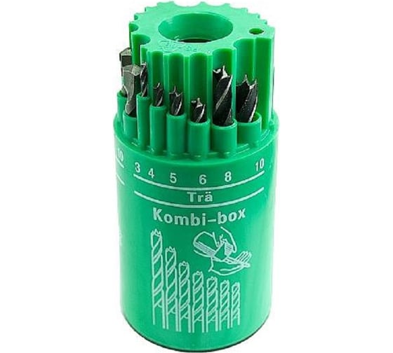 Набор сверл комбинированных 19 предметов, 3-10 мм S.E.B. 406HP-ACC19