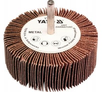 Круг шлифовальный лепестковый со шпинделем Р80, 80x40x6 мм YATO YT-83383