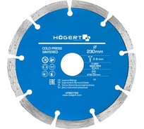 Диск отрезной алмазный сегментный 230x2.6x22.23 мм HOEGERT TECHNIK HT6D752