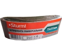 Шлифлента универсальная 5 шт, 75х533 мм, P60, х/б ткань для ЛШМ Sturm 9010-B75X533-060-5