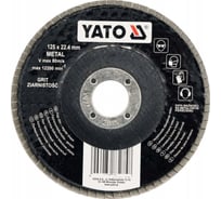 Круг лепестковый тарельчатый 125 мм, Р40, выпуклый YATO YT-83292