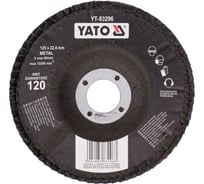 Круг лепестковый тарельчатый 125 мм, Р120, выпуклый YATO YT-83296