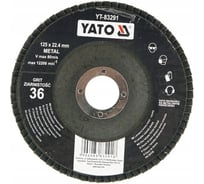 Круг лепестковый тарельчатый 125 мм, Р36, выпуклый YATO YT-83291