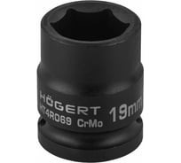 Головка торцевая ударная шестигранная 19 мм, 1/2", DIN 3121, CrMo HOEGERT TECHNIK HT4R069